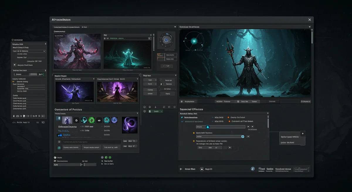 AI-driven content generation for fantasy film production