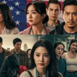 Diverse collage of Asian and Latin American drama scenes in the US market