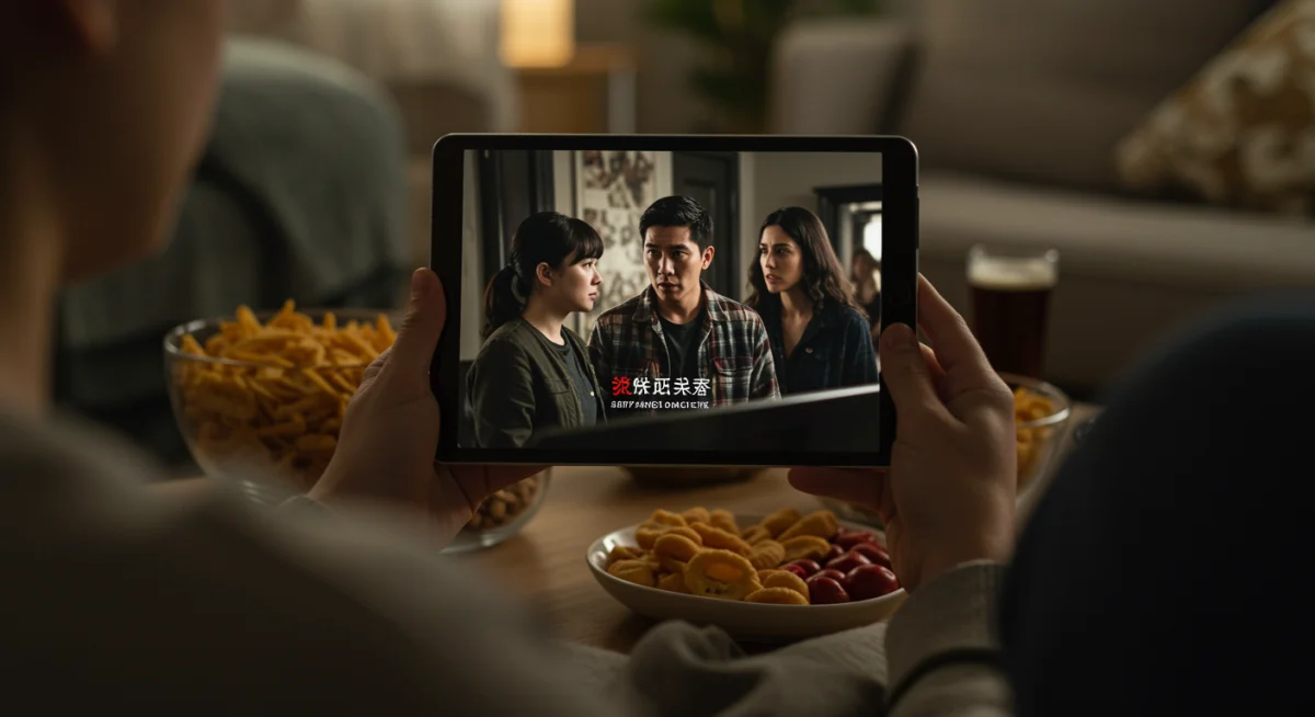 Viewer engrossed in a global drama before it expires