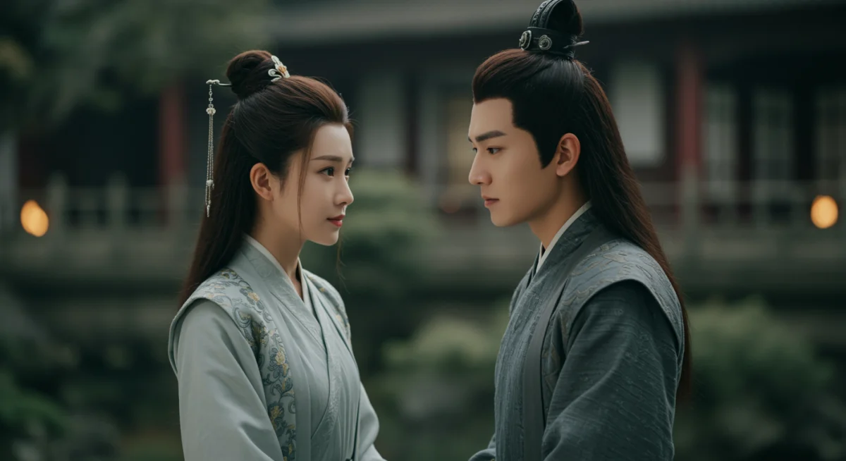 Elegant scene from a Chinese historical drama