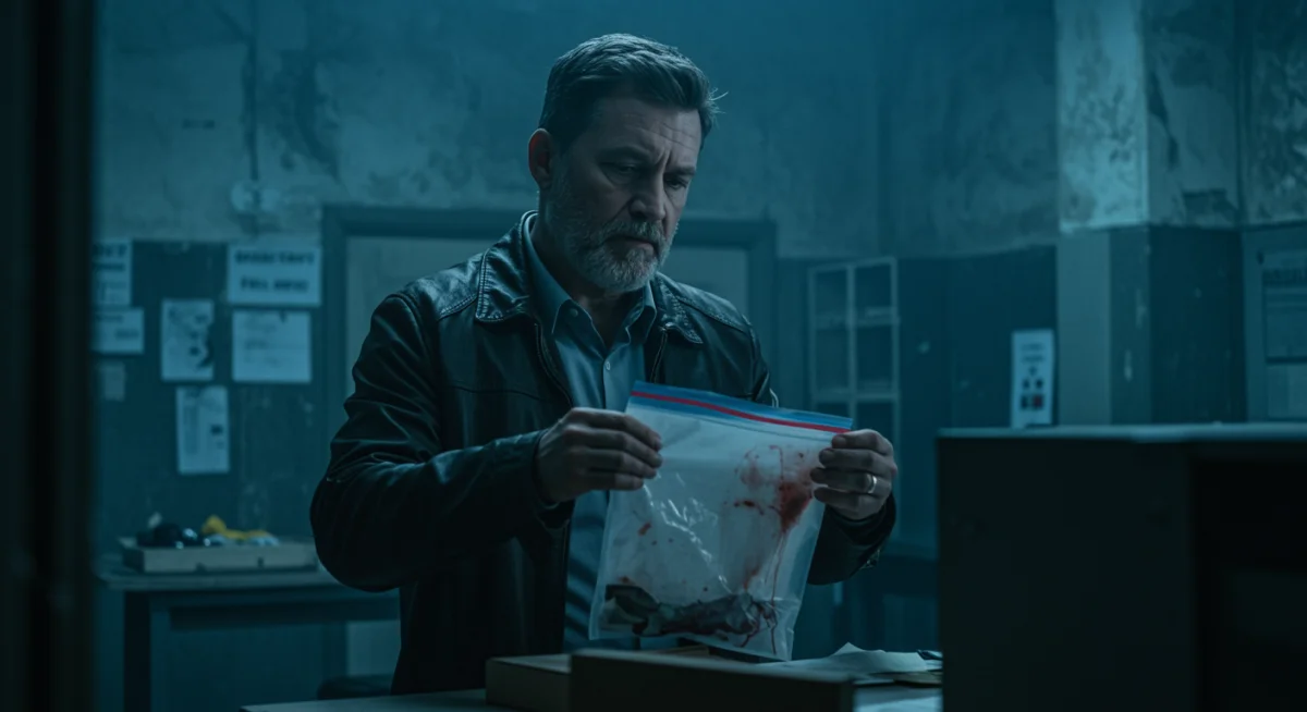 Scene from a European crime drama focusing on justice and societal challenges