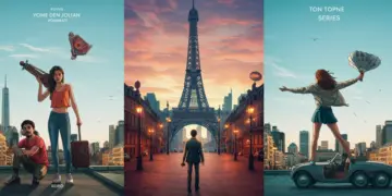 Captivating European series posters reflecting diverse social trends