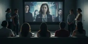 People from various backgrounds enjoying an international drama series together