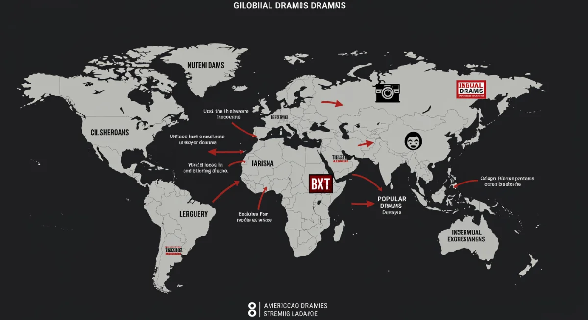 Infographic showing global drama impact on US streaming