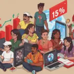 Global audience engaging with streaming content, subscription growth