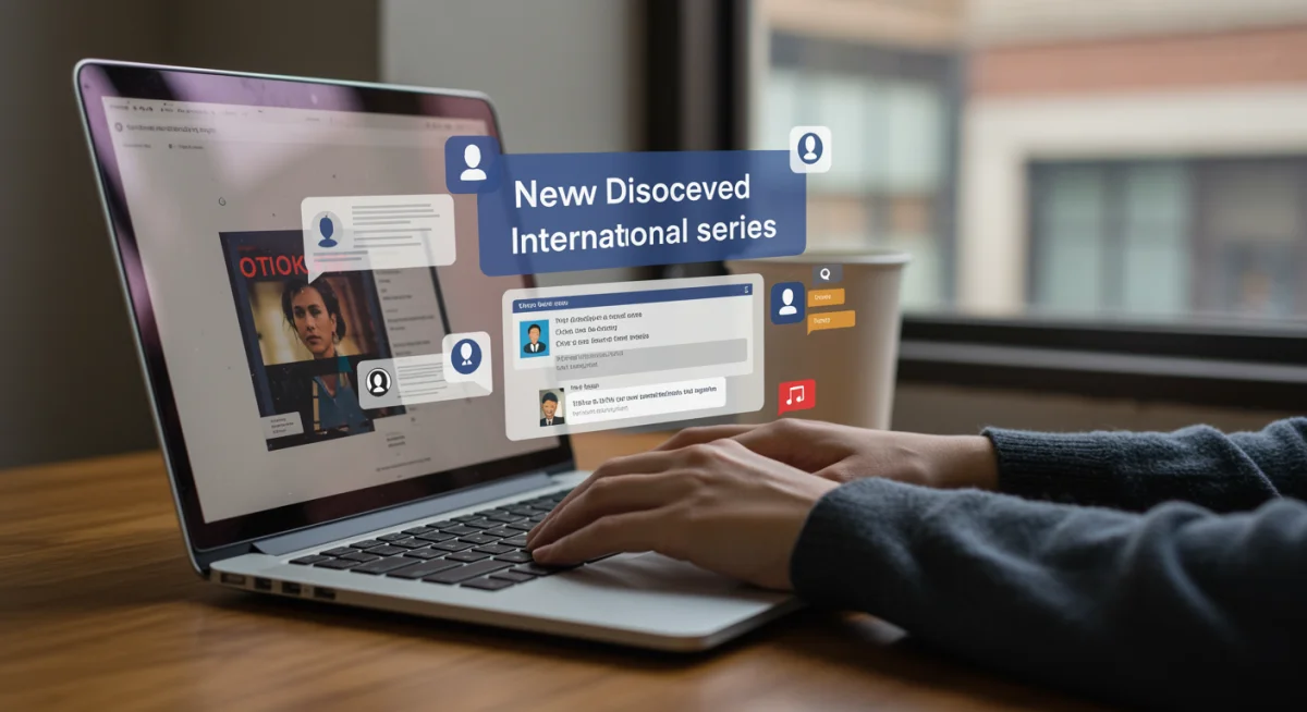 Person discussing international series in an online community forum