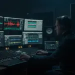 Sound designer creating immersive audio for 2026 series