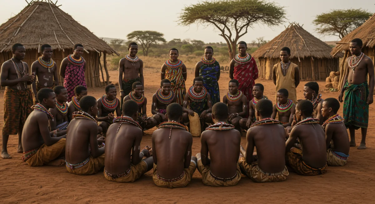 Vibrant African film scene, community gathering