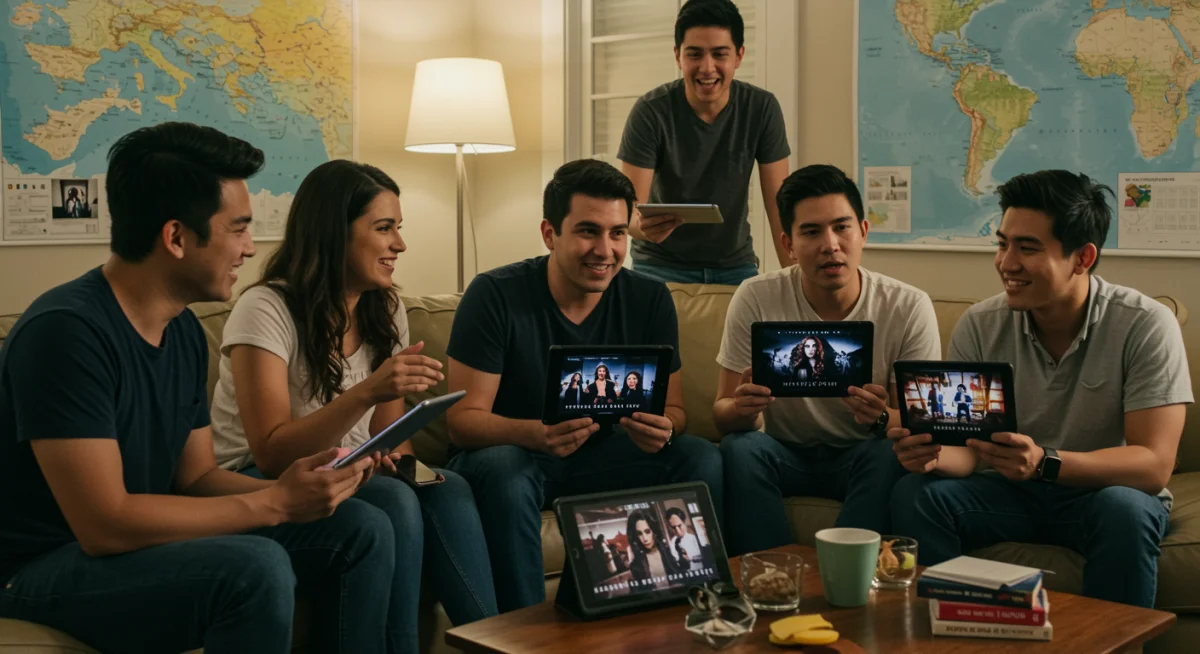 Diverse US viewers discussing international drama preferences